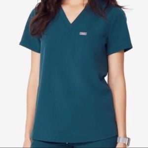 FIGS Catarina Scrub Top - Caribbean Blue!